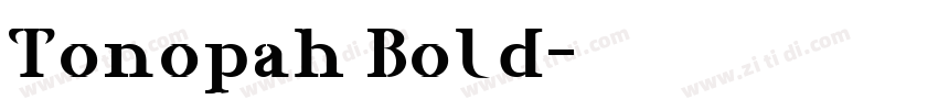 Tonopah Bold字体转换